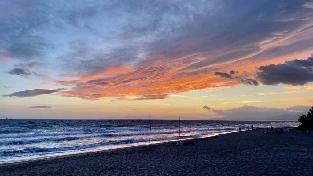 Marbella beach sunset 