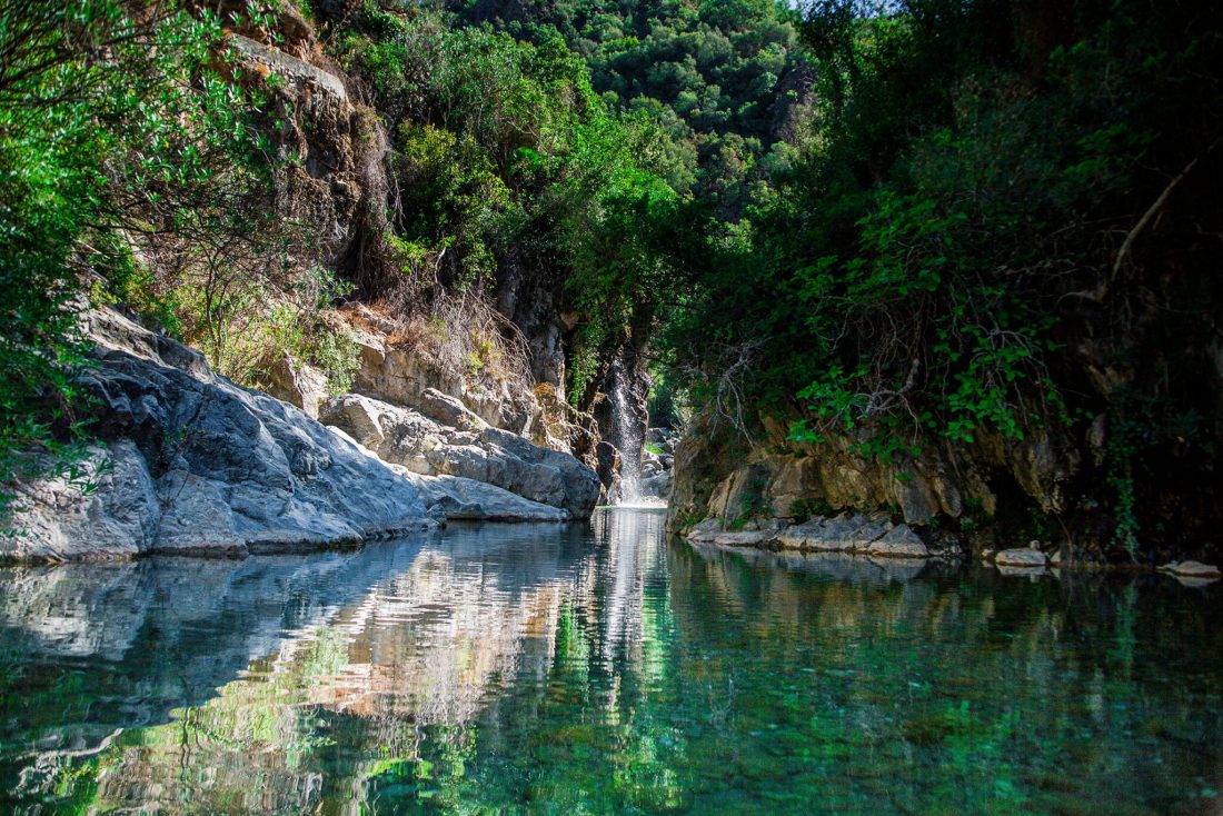 Walking in Marbella river